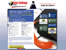 Tablet Screenshot of bestcollegeinfo.com